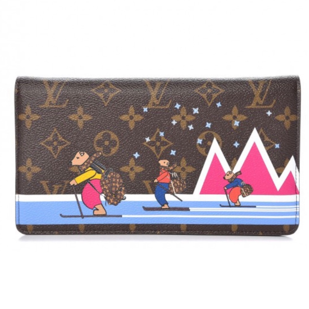 Louis Vuitton weekend pochette skiing bears limited edition Christmas 2018